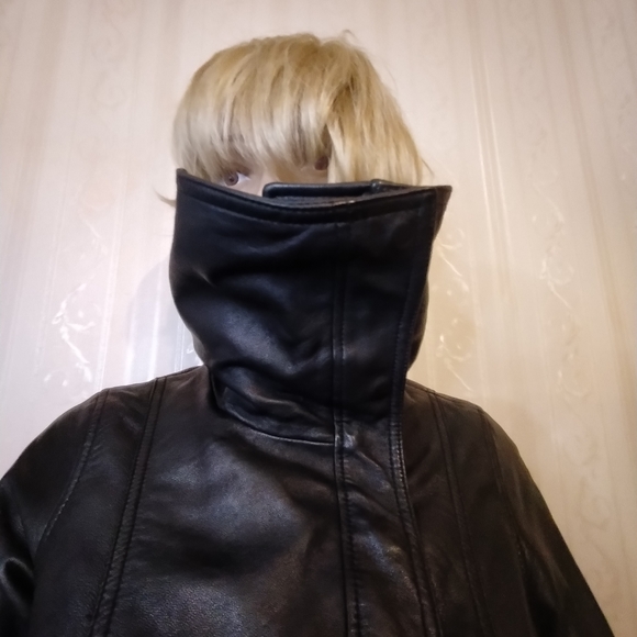 😎Gorgeous supple designer Leather moto jacket by Vince - Picture 14 of 14